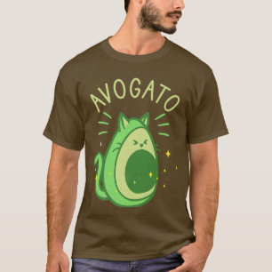 Avogato Avocado Cat Feinschmecker Lover 132 T-Shirt