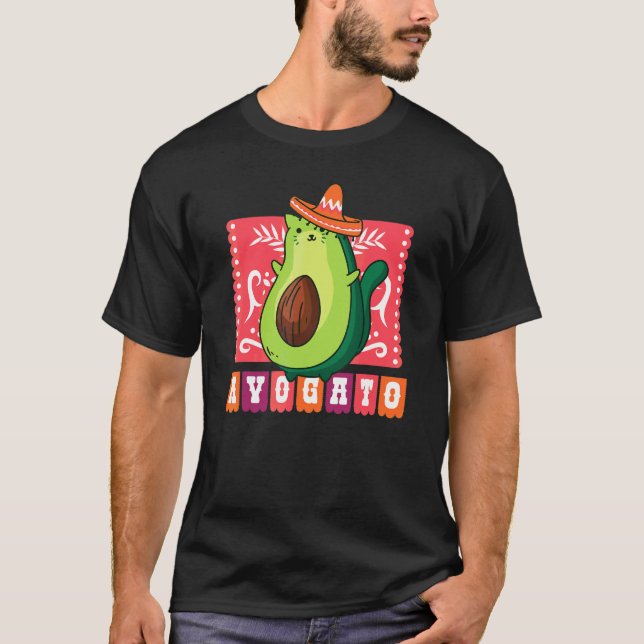 Avogato Avocado Cat T-Shirt (Vorderseite)
