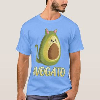 Avogato Avocado Katzen-Foodie Liebhaber T-Shirt Ko