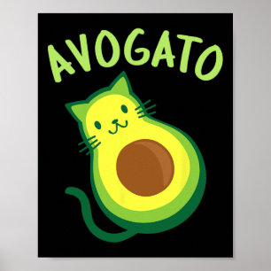 Avogato Cat Avocado - Funny Cinco De Mayo Poster