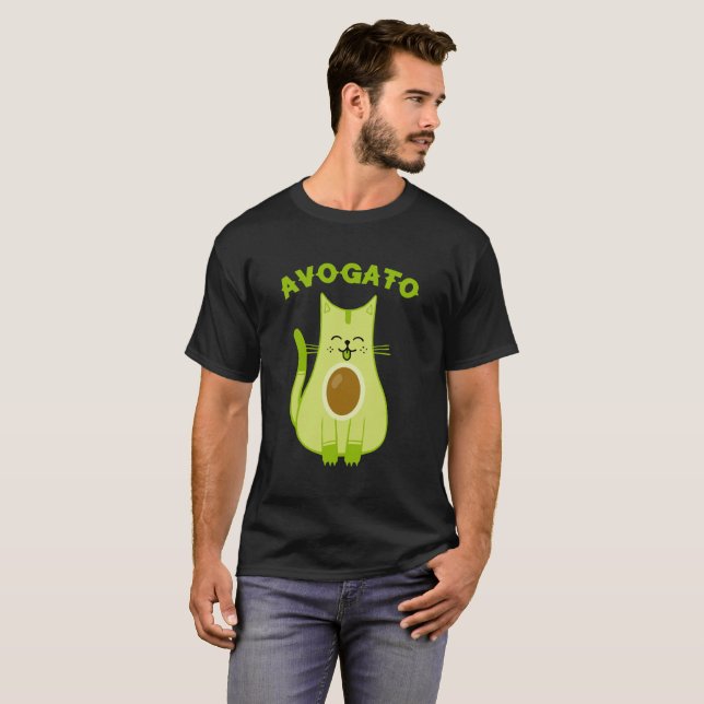 Avogato Funny Cinco De Mayo Cat Pun T-Shirt (Vorne ganz)