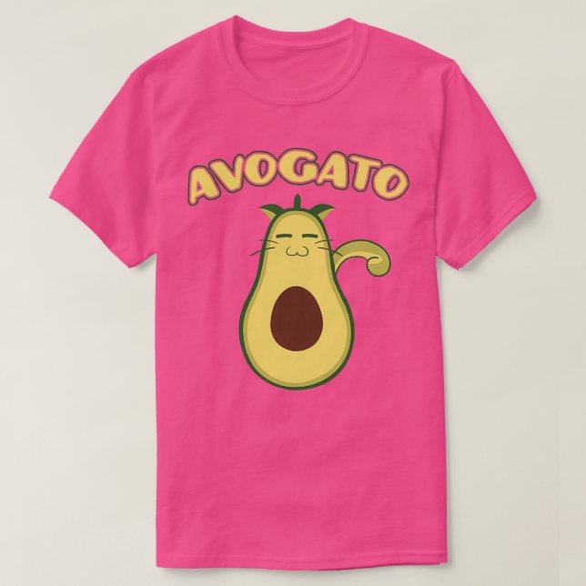Avogato Niedlich Avocado Lover Cat Eigentümer T-Shirt (Design vorne)