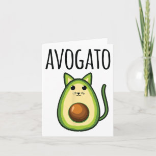 Avogato Shirt for Women Funny Avocado Cat Vegetari Karte