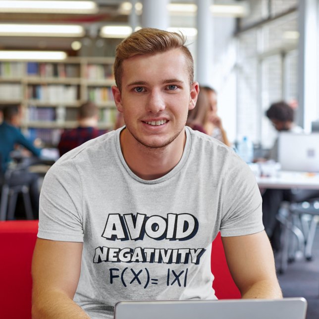 Avoit Negativity Funny Math  T-Shirt (Von Creator hochgeladen)
