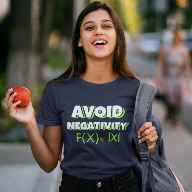 Avoit Negativity Funny Math  T-Shirt (Von Creator hochgeladen)