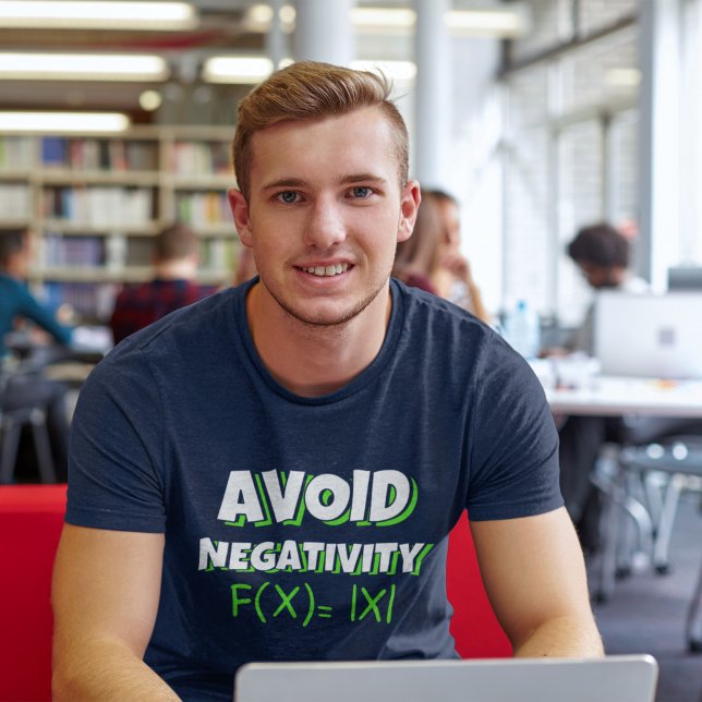 Avoit Negativity Funny Math  T-Shirt (Von Creator hochgeladen)