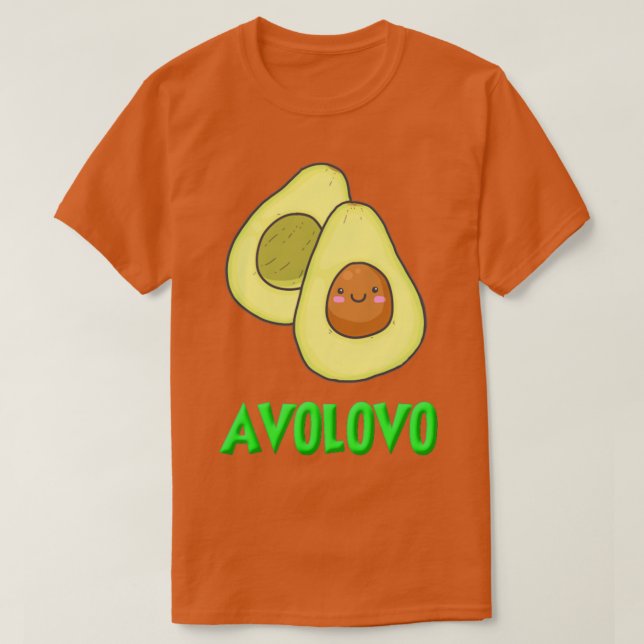 AVOLOVO lustiges Avocado Surfen cooler Avocado T-Shirt (Design vorne)