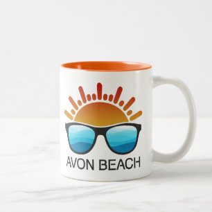 Avon Beach North Carolina Sonnenbrille Zweifarbige Tasse