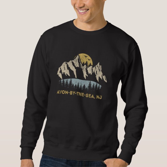 Avon-by-the-Sea New Jersey Mountain Sunset Sunrise Sweatshirt (Vorderseite)