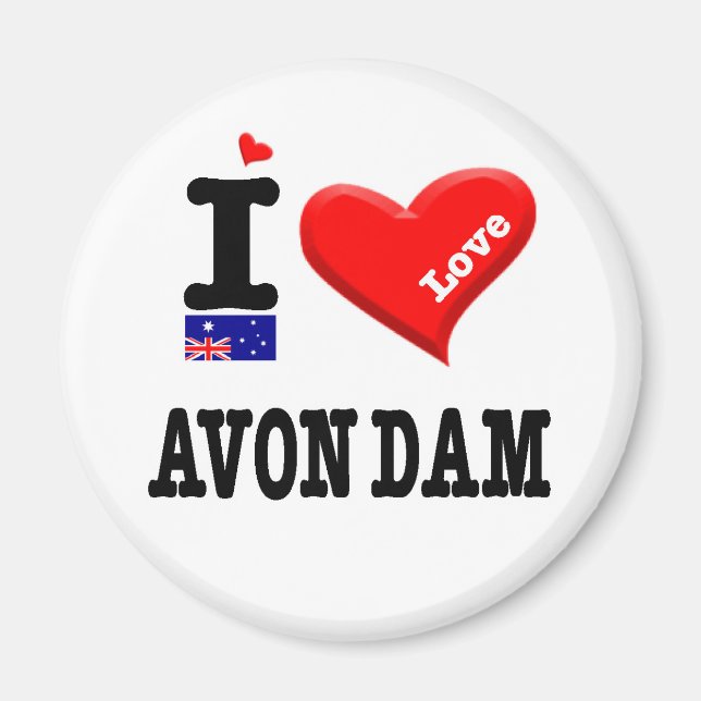 AVON DAM - I Liebe Magnet (Vorne)