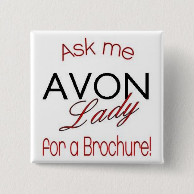 Avon-Dame Pin Button (Vorderseite)