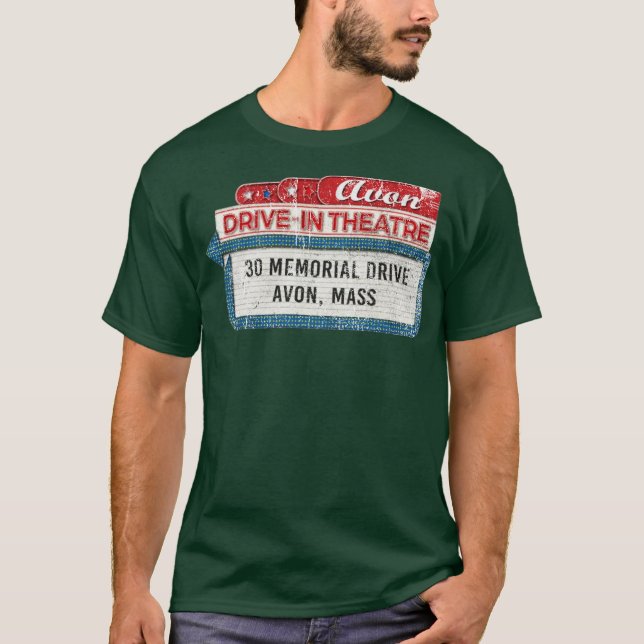 Avon Drive-In Theatre T-Shirt Retro Massachusetts  (Vorderseite)