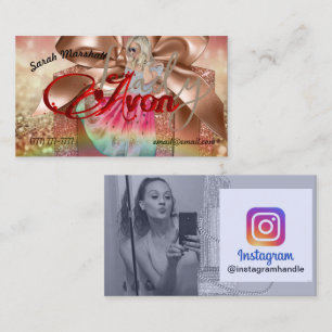 Avon Lady Instagram Business Card Visitenkarte