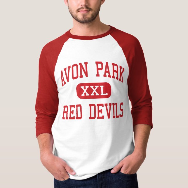 Avon-Park - rote Teufel - hoch - Avon-Park Florida T-Shirt (Vorderseite)
