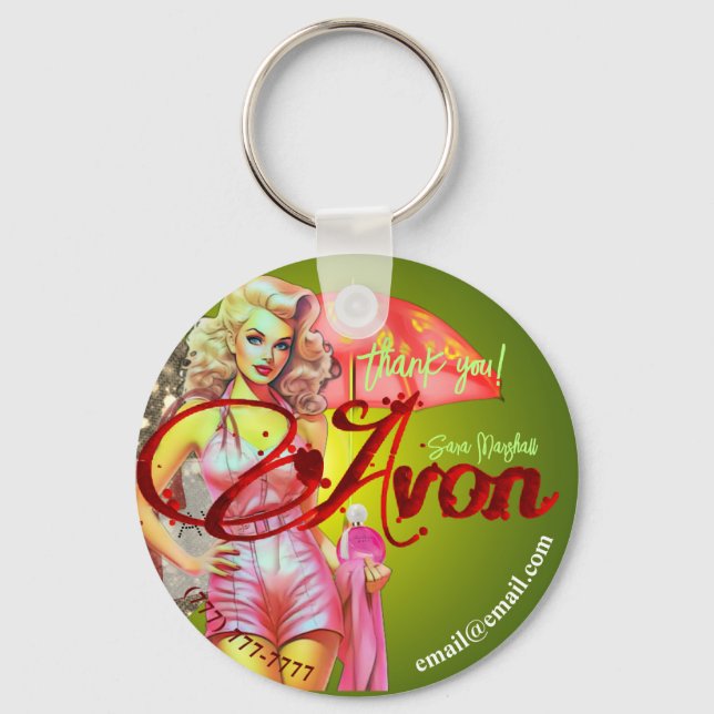 Avon Party Vielen Dank Schlüsselanhänger (Vorderseite)