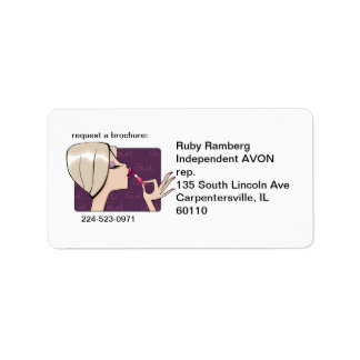 Avon-Repräsentanten-Mail-Etiketten Adressaufkleber