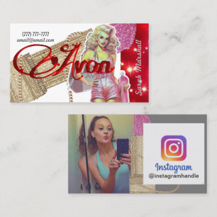 Avon Representative Instagram Business Card Visitenkarte