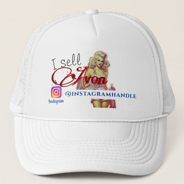 Avon Representative Instagram Trucker Hat Truckerkappe (Vorderseite)