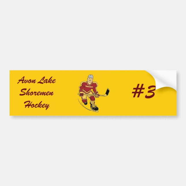 Avon See Shoremen Hockey Shorty Autoaufkleber (Vorne)