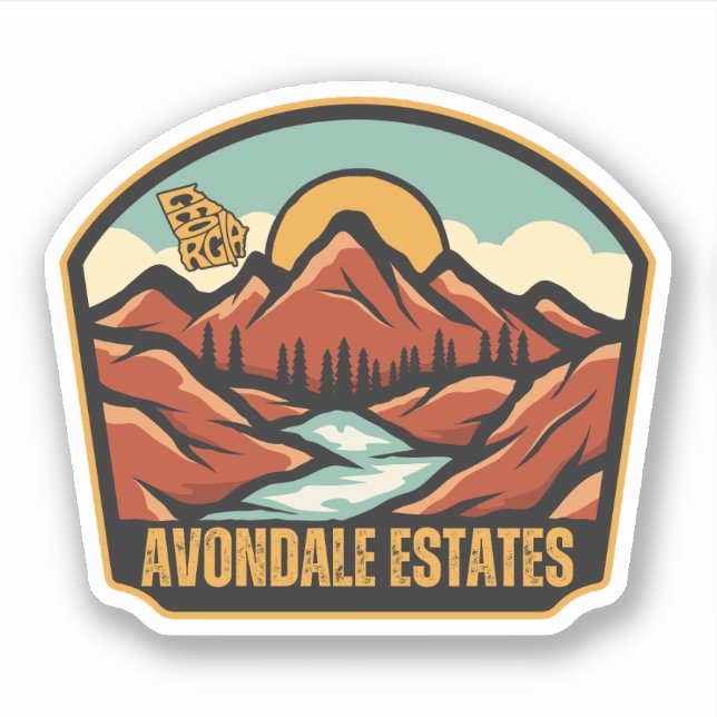 Avondale Anwesens, Georgien Aufkleber (Vorderseite)
