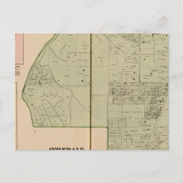 Avondale Postkarte (Vorderseite)