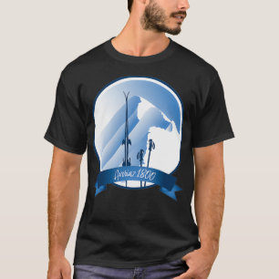 Avoriaz 1800 Alpen Skiraum Design T-Shirt