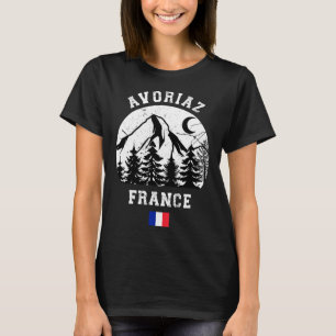 Avoriaz Frankreich Alpen Ski Resort Alpin Skipass T-Shirt