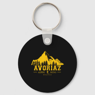 Avoriaz Frankreich Skigebiet Alpin Alp Schlüsselanhänger