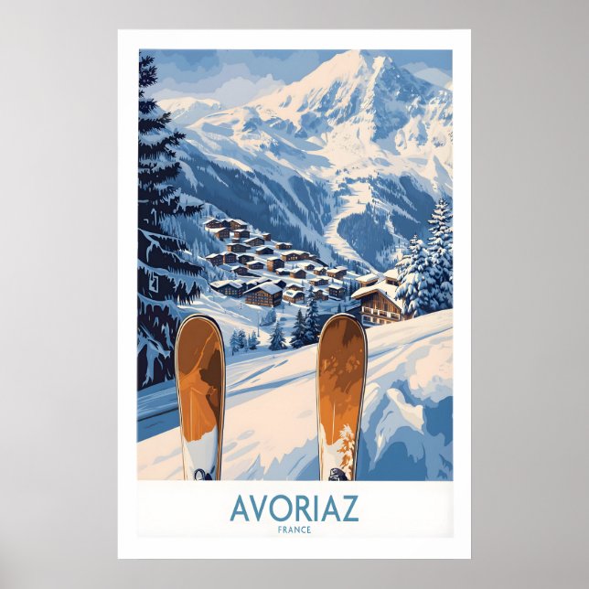 Avoriaz Ski Poster France Print 1 (Vorne)