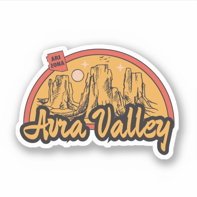 Avra Valley, Arizona Aufkleber (Vorderseite)