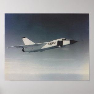 Avro Arrow- RL202-niedriger Winkel Poster