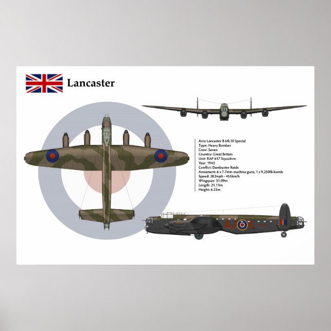 Avro Lancaster BI Special 617 Squadron Poster (Vorne)