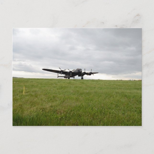 Avro Lancaster Mit einem Taxi fahren Postkarte (Vorderseite)