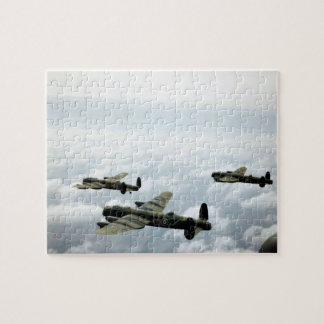Avro Lancaster - Vintages Luftfahrtfoto Puzzle