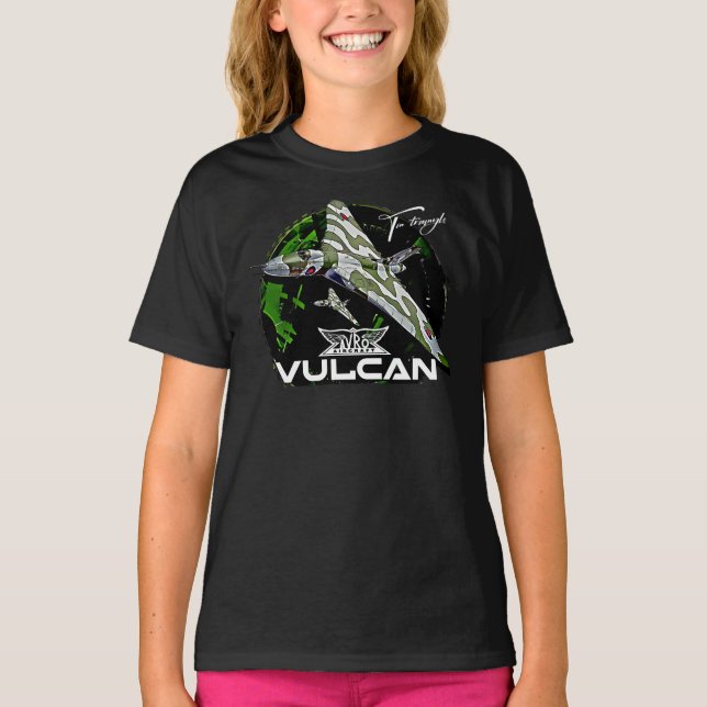 Avro Vulcan RAF Strategic Bomber Aircraft T-Shirt (Vorderseite)