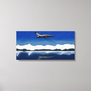 Avro Vulcan Reflection Power Leinwanddruck