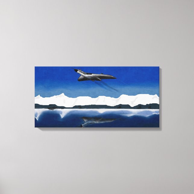 Avro Vulcan Reflection Power Leinwanddruck (Vorderseite)