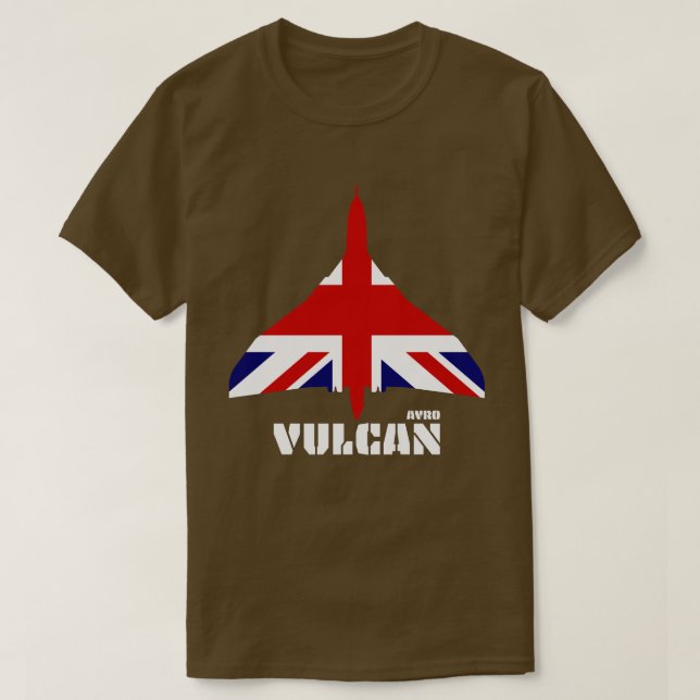 Avro Vulcan und Union Jack T-Shirt (Design vorne)