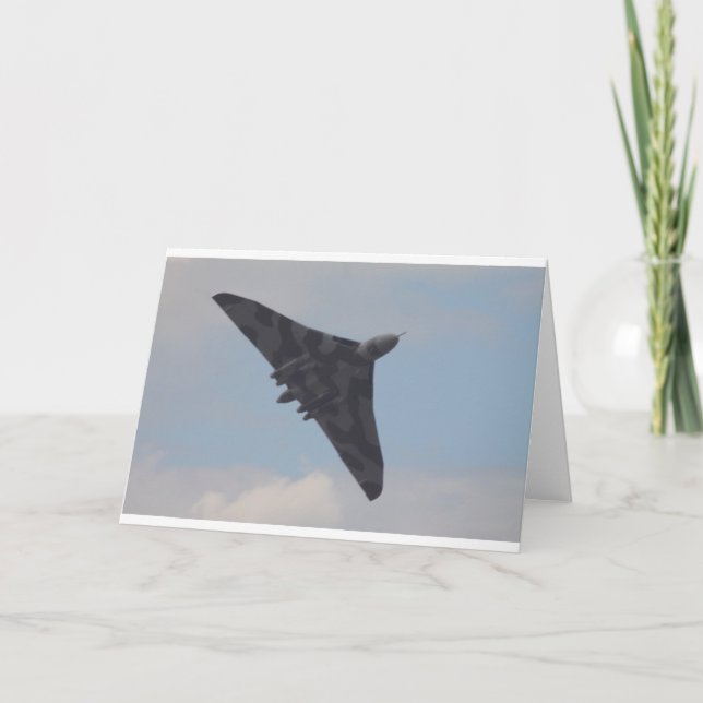 Avro Vulcan XH558 Karte (Vorderseite)