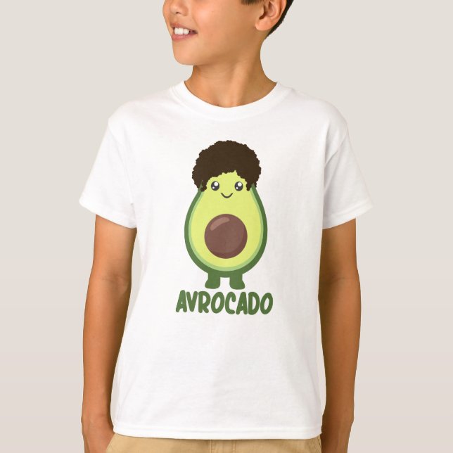 Avrocado Avocado Word Game Funny Food Green T-Shirt (Vorderseite)