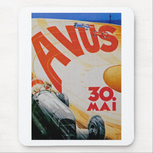 Avus Automobile Racing Poster Mousepad