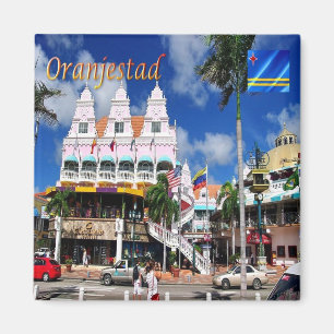 AW004 ORANJESTAD, Royal Plaza, Aruba, Kühlschrank Magnet