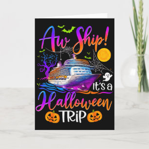 Aw Schiff Halloween Familienkreuzfahrt Besatzung F Karte