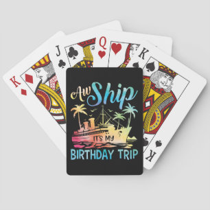 Aw Ship Das ist meine Geburtstagsreise Spielkarten