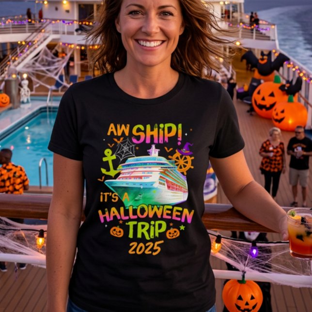 Aw Ship Halloween Cruise T-Shirt (Von Creator hochgeladen)