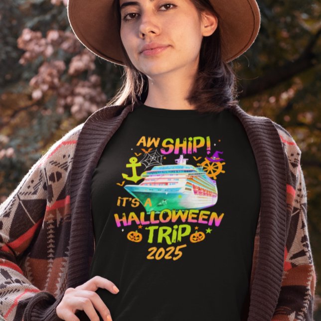 Aw Ship Halloween Cruise T-Shirt (Von Creator hochgeladen)