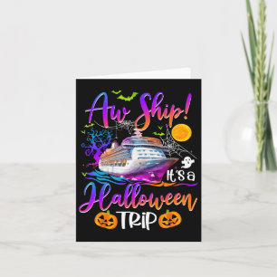 Aw Ship Halloween Trip Family Cruising Crew Cruise Karte