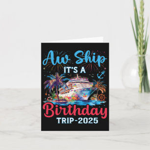 Aw Ship seine Reise zum Geburtstag 2025 Kreuzfahrt Karte