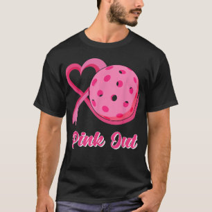 Awa: Herzklopfen Pickleball Pink Out Breast Cancer T-Shirt