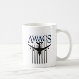 Awacs-Wache und US-Flagge Kaffeetasse